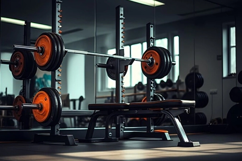 Gym weightlifting equipment at Kohinoor Kaleido, Pune, ideal for fitness enthusiasts and health-cons.