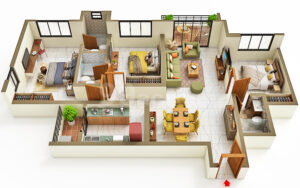Carpet area 1270 sq ft