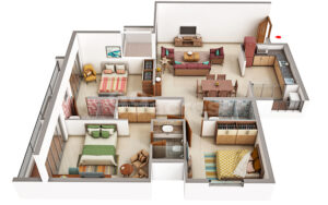 Duvillw Riverdale 1417 Sq. Ft. 3 BHK