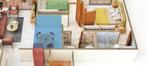 Gulmohar Esteban Carpet Area - 812 Sq Ft
